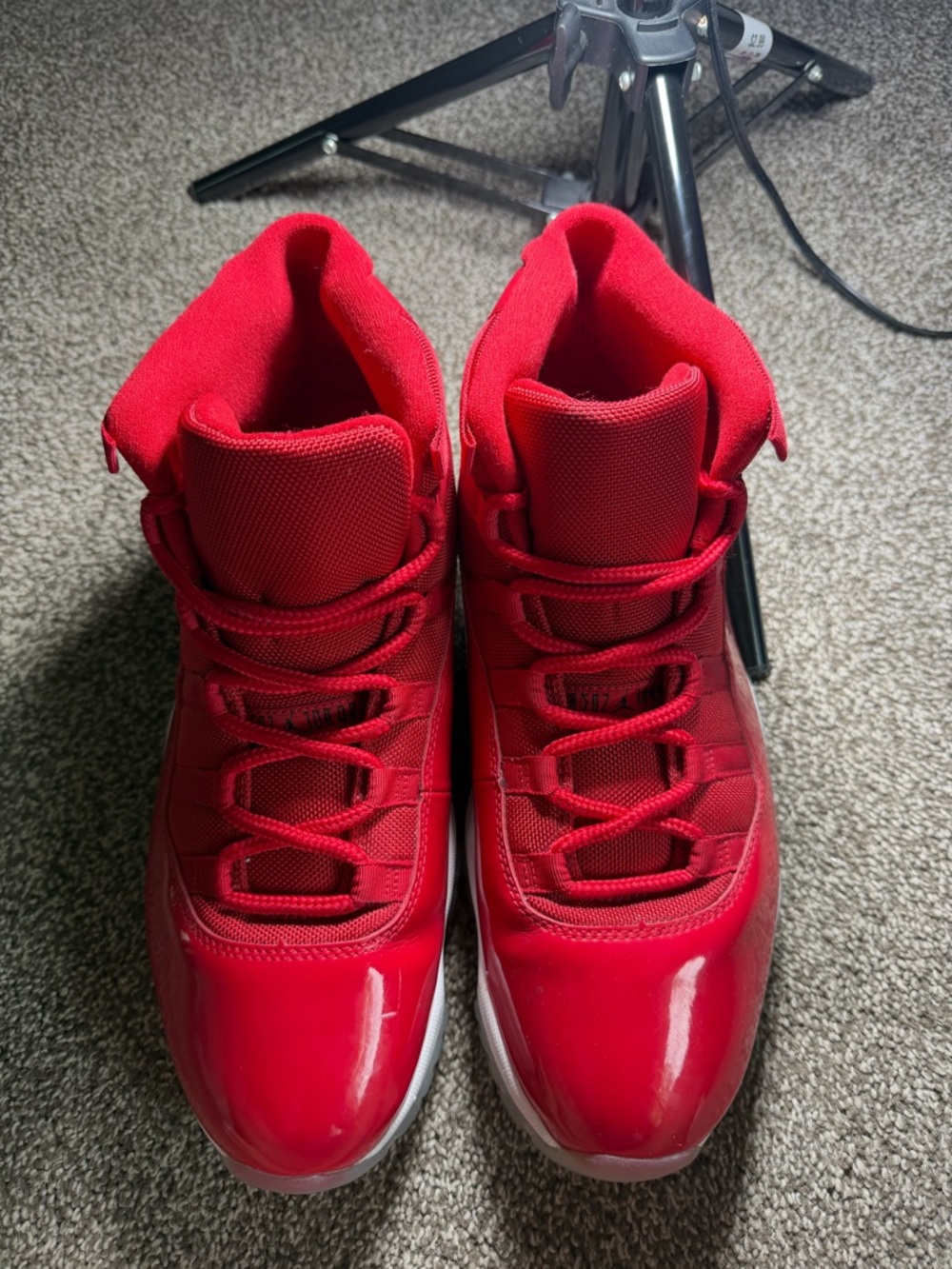 Jordan Red High-Top Basketball Sneakers